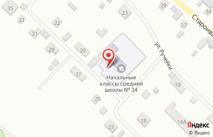 Средняя общеобразовательная школа №34 с дошкольным отделением в Черновском районе на карте