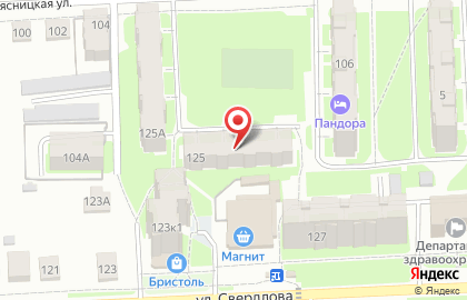 Магазин хорошего пива Баржа на улице Свердлова на карте