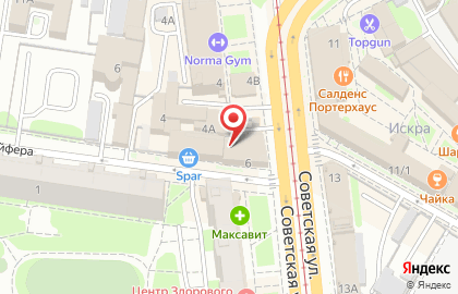 Автошкола Клаксон на Советской улице на карте