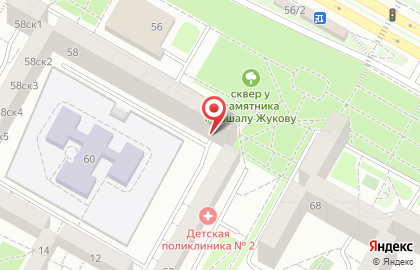 Парикмахерская Цирюльня на проспекте Маршала Жукова на карте