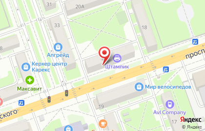 Отделение почтовой связи Почта России на проспекте Циолковского на карте