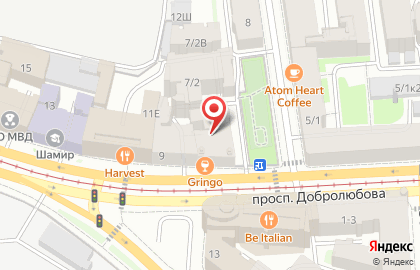 Евразия на проспекте Добролюбова на карте