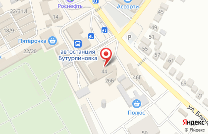 Мясной магазин Агроэко на улице Блинова на карте