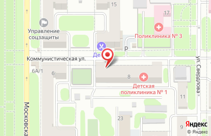Больница Новомосковская городская клиническая больница на Октябрьской улице на карте