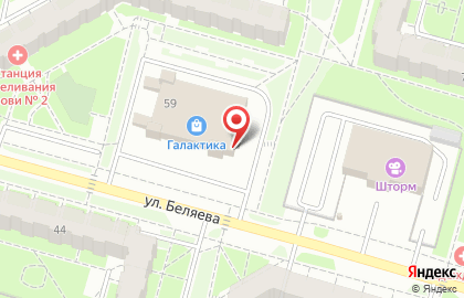 Компания ЕвроОкна на улице Космонавта Беляева на карте
