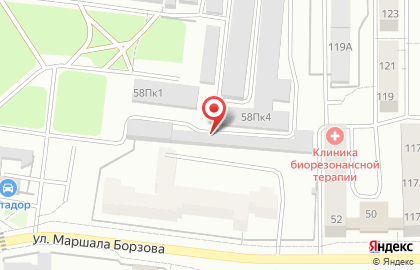 Автоцентр PitStop на улице Маршала Борзова на карте