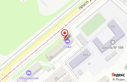 Мини-отель Сова54 на карте