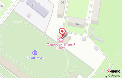 Оздоровительный центр в Дзержинском районе на карте