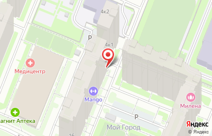 Магазин цветов в Санкт-Петербурге на карте