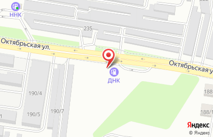 АЗС ДНК на Октябрьской улице на карте