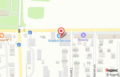 Торгово-сервисная фирма Квадро-сервис в Карасунском районе на карте