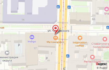 Банкомат Райффайзенбанк на метро Чернышевская на карте