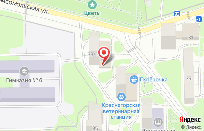 Красногорское районное отделение Всероссийское общество автомобилистов на карте