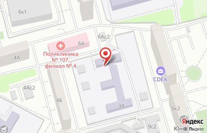 Школа №1554 с дошкольным отделением на улице Мусоргского на карте
