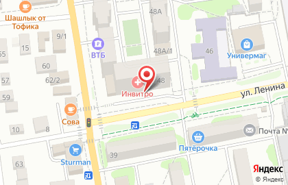 Магазин разливного пива Златbeer на улице Ленина на карте