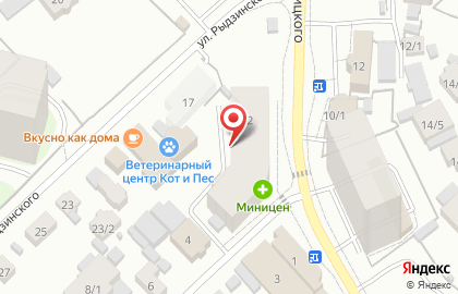 Мясной на улице Кутузова на карте