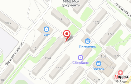 Продовольственный магазин на площади Ленина на карте