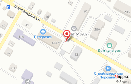 Строительный рынок в Первомайском районе на карте