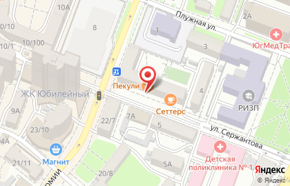 Сеть цифровых супермаркетов ДНС на улице Сержантова на карте