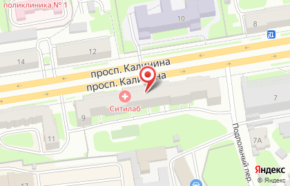 Сеть магазинов напольных покрытий Ламитка на Калинина на карте