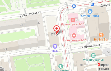 Сибирский филиал Банкомат, Промсвязьбанк на Серебренниковской улице на карте