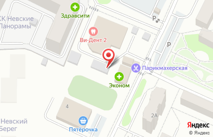 Продуктовый магазин Приневское в Западном проезде на карте