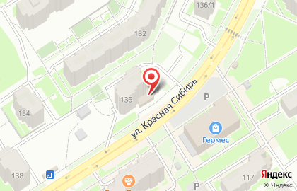 Банкомат СберБанк в Новосибирске на карте