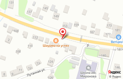 Киоск по продаже фастфуда Шаурма на углях на карте