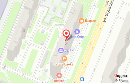 Служба экспресс-доставки Сдэк в Санкт-Петербурге на карте