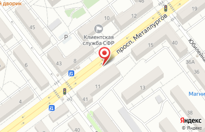 ООО Удача на проспекте Металлургов на карте