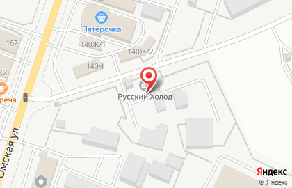 Торговый дом Русский холодъ на Омской улице на карте