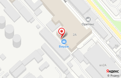 Автосервис Вираж на улице Бабушкина на карте