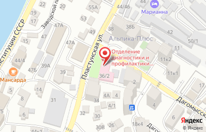 Сочинская городская дезинфекционная станция, ФГУ на карте