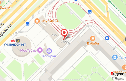 Магазин парфюмерии на Ломоносовском проспекте, 23а ст2 на карте