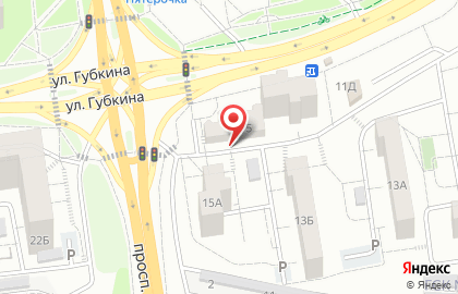 Гараж на улице Губкина на карте