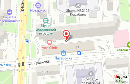 Лоретта.рф на улице Судакова на карте