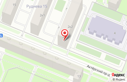Автостоянка на проспекте Просвещения, 45в на карте