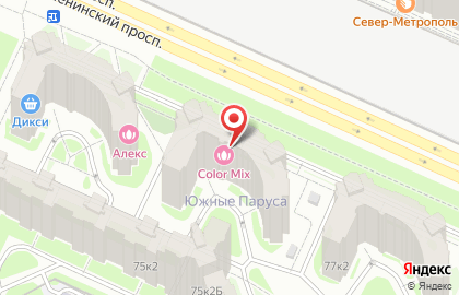 Медицинская компания Инвитро на Ленинском проспекте, 77 к 1 на карте