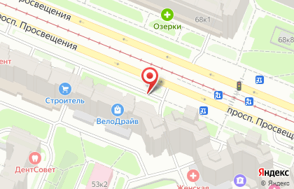 Агентство Пассажирских Перевозок на улице Просвещения на карте