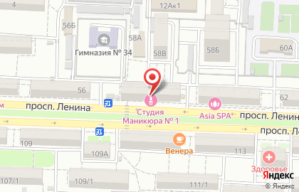 Мужская парикмахерская СуперМен на проспекте Ленина, 58 на карте