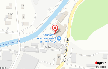 Компания ДАГОМЫС-АВТО на Барановском шоссе на карте