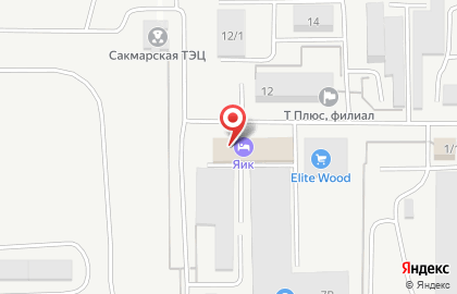 Гостиница Яик на карте