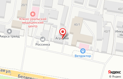 Торговая компания АльбаХим на Беляевской улице на карте
