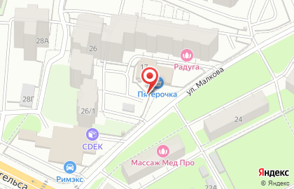 Киоск по продаже фруктов и овощей в Дзержинском районе на карте