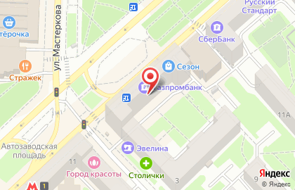 Ателье Эталон на Автозаводской улице на карте