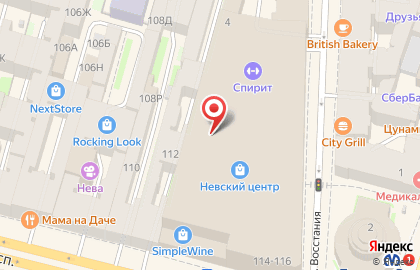 Хобби-гипермаркет Леонардо на площади Восстания на карте