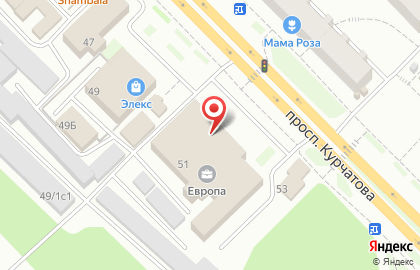 Магазин бытовой техники и электроники Эльдорадо на проспекте Курчатова на карте