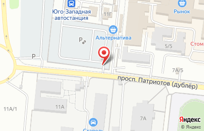 Автостоянка в Воронеже на карте