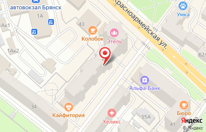 Магазин продуктов в Брянске на карте