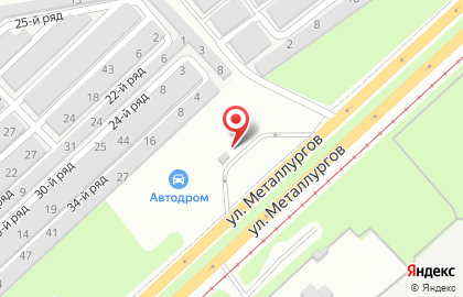 АЗС СитиОйл на площади Металлургов на карте